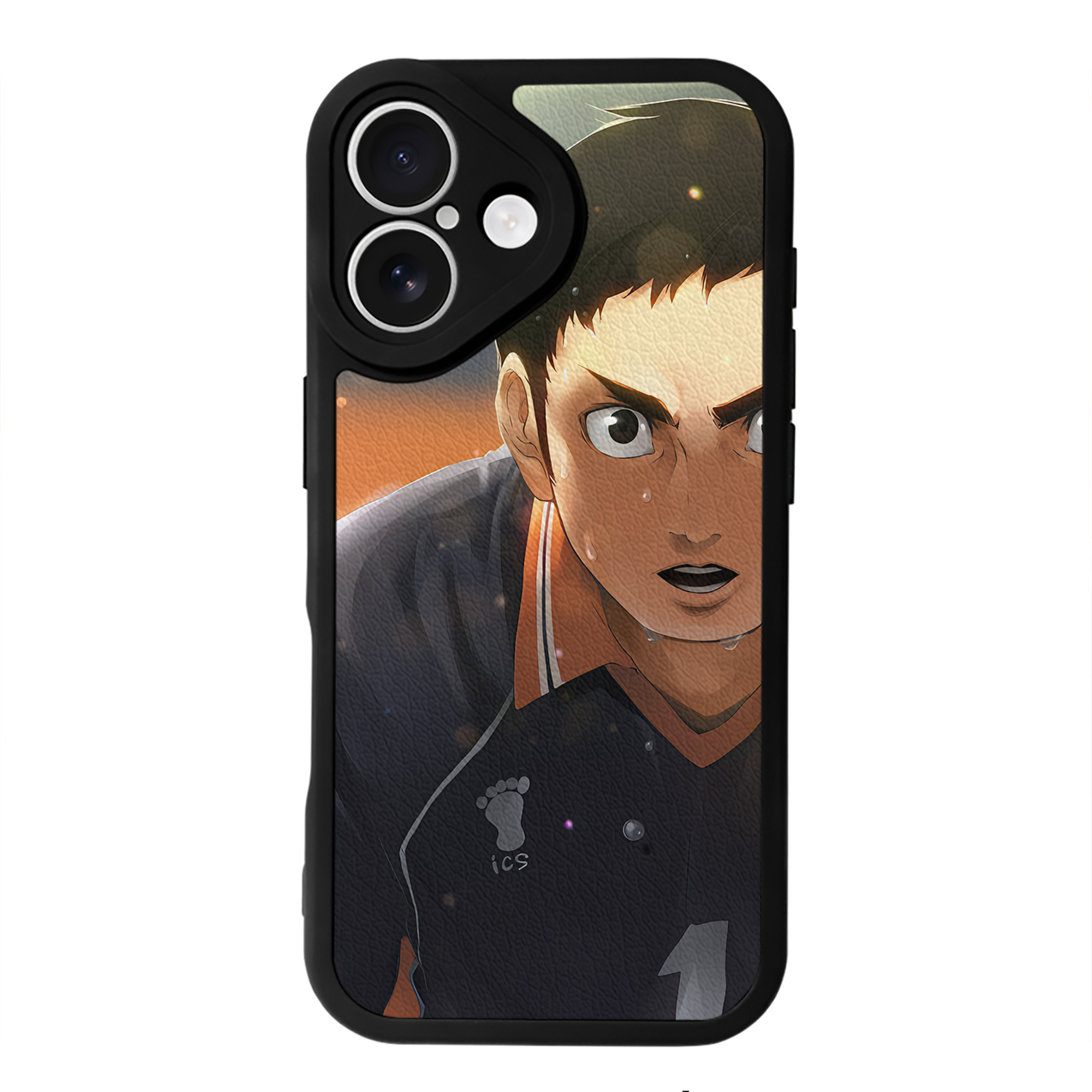 （画像用） ハイキュー!! Haikyu!! 【iPhone 16シリーズ対応】シリコンスマホケース（レザー調） 材質：シリコン